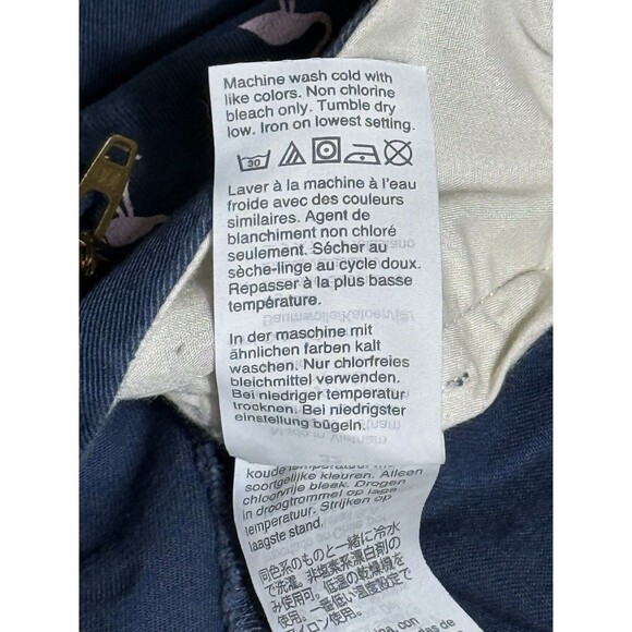 J. Crew Shorts Men's 32 Navy Blue Pink Flamingo All Over Golf Chino Stretch 9" - Picture 5 of 8